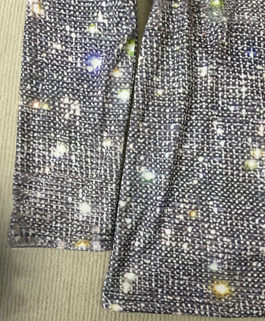 Sophie - Glamourøs V-hals glimmer sweater med skinnende