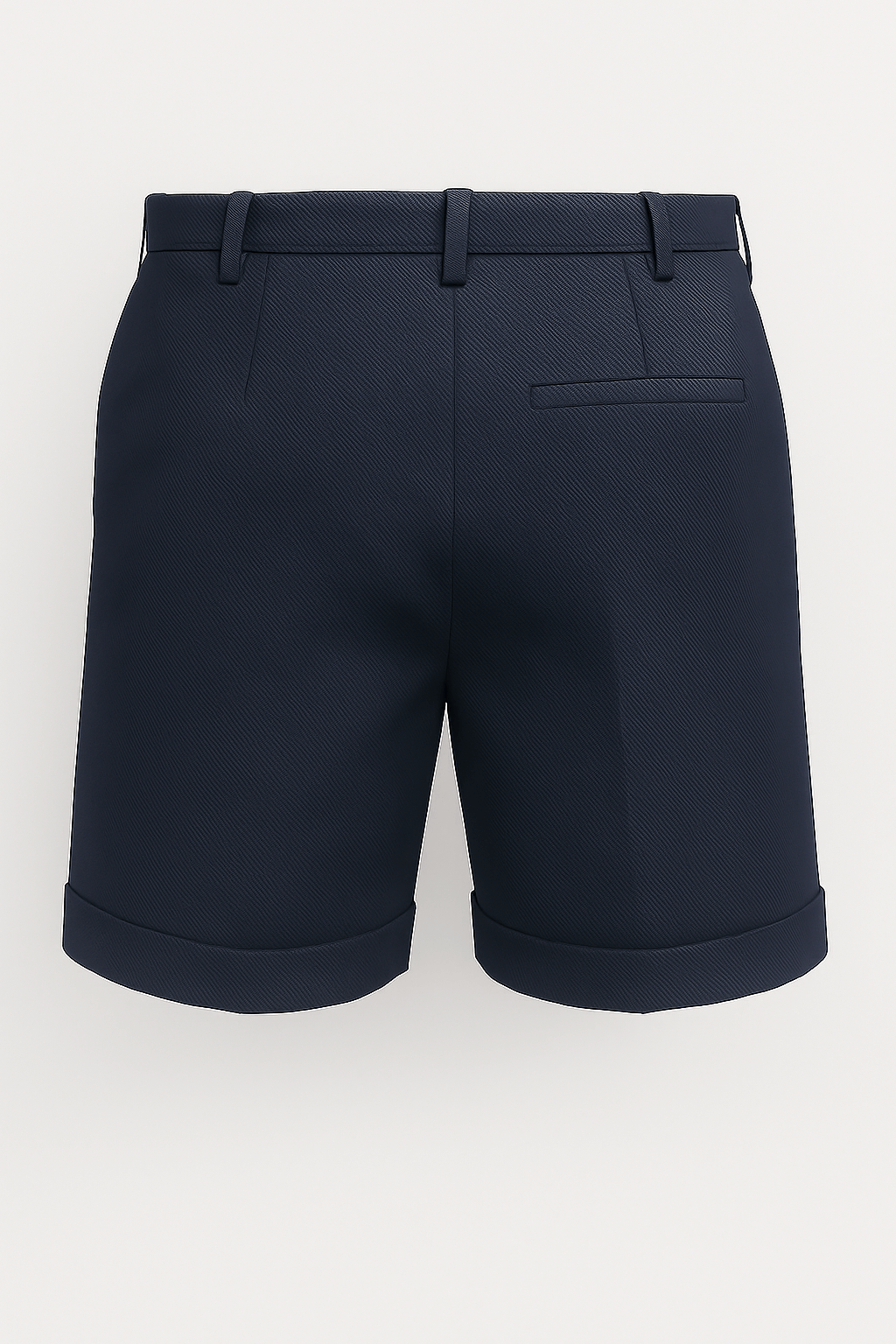 Stilfulde Marineblå Herreshorts Med Læg