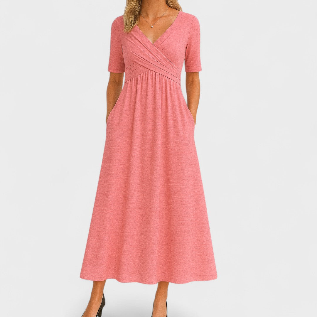 Elegant Sommer Midi Kjole til Sommeren