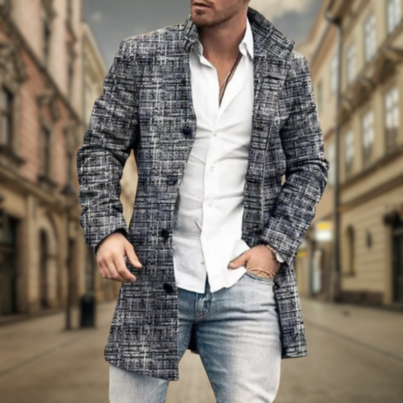 Stilfuld Tidløs Elegant Herre Frakke