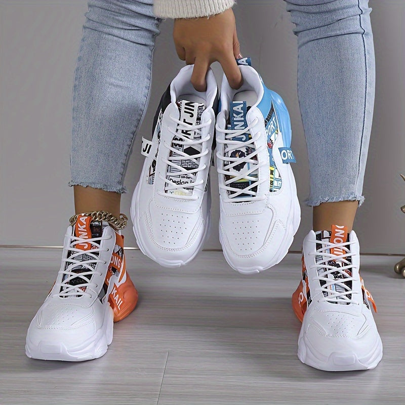 Dagmar - Alsidige ankelhøje sneakers med flad tå og