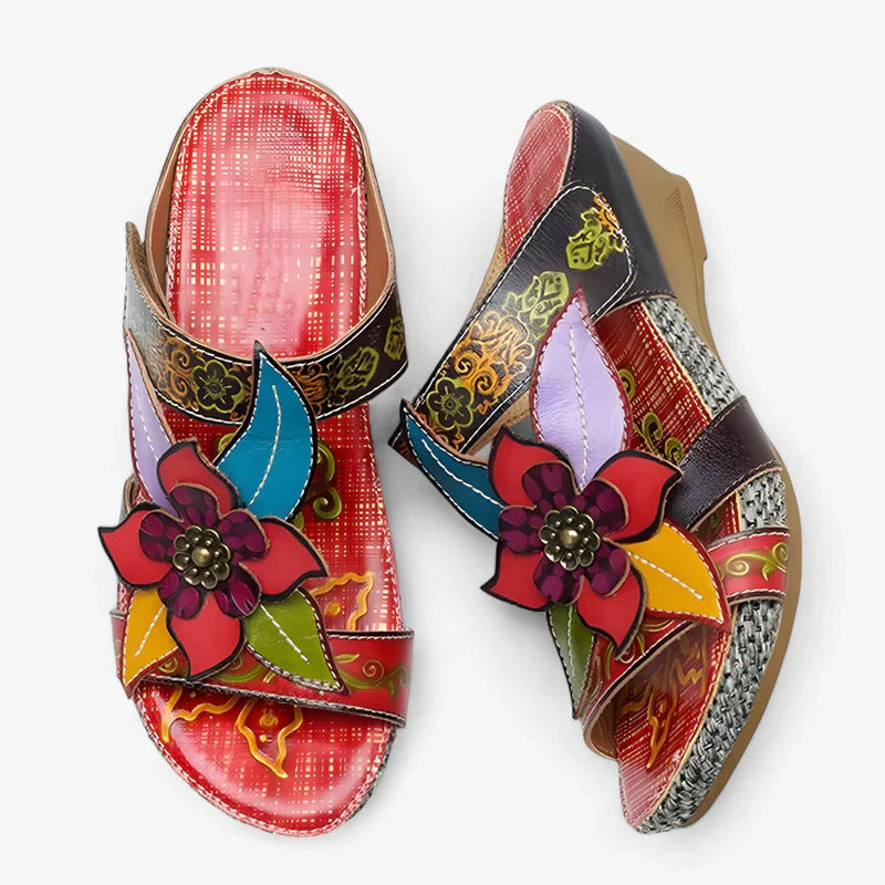 Madison – Kilesandaler med blomsterdetaljer