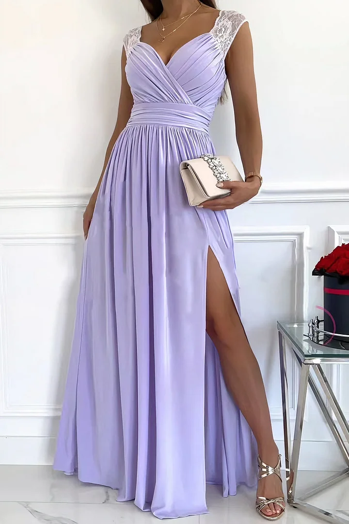Moderne Elegant Stilfuld Ærmeløs Maxikjole