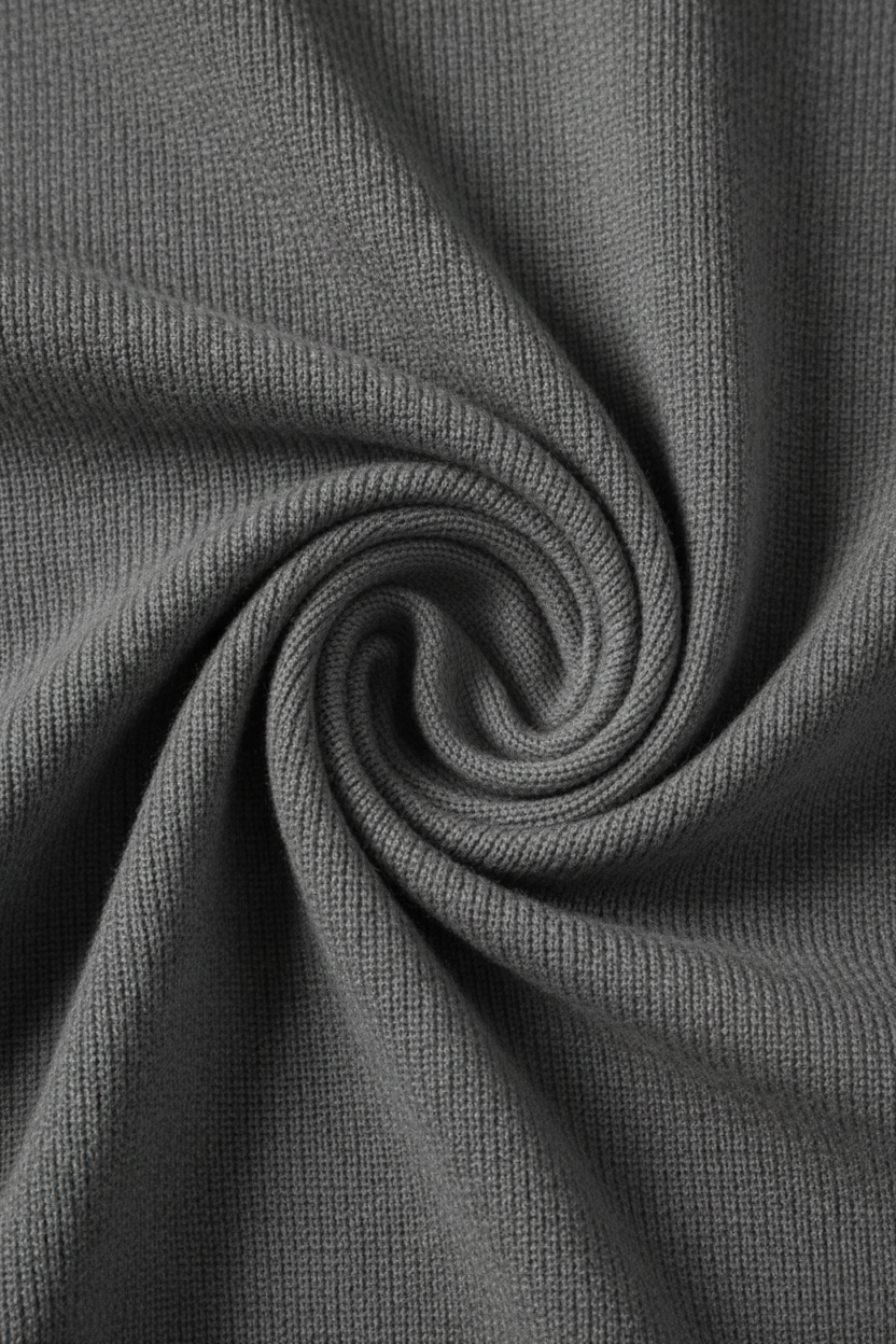 Stilfuld Half-Zip Striktrøje Med Ståkrave