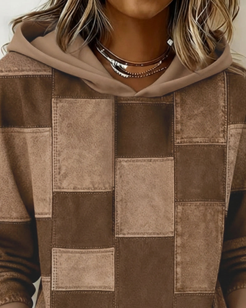 Ronja | Ternet hoodie i blødt bomuldsmix med lange ærmer