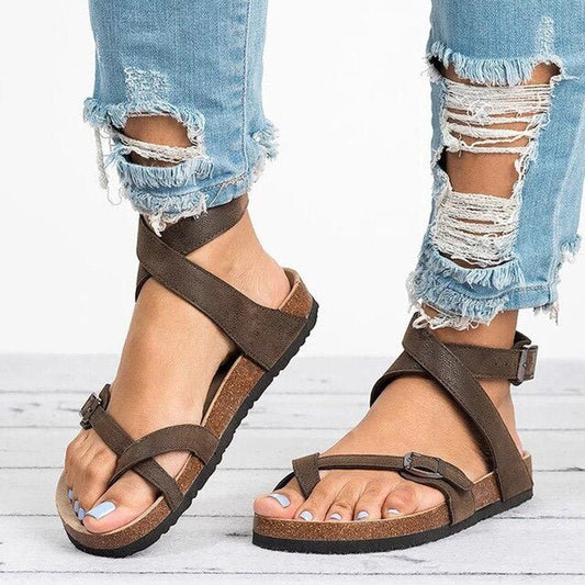 Lucy - Chic Komfort Spænde Sandaler med Justerbare Remme og