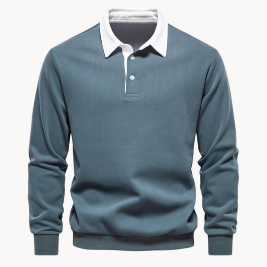 Herre Elegant Klassisk Polokrave Polo Sweatshirt