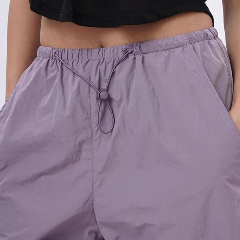 Anna | Oversized parachutebukser med justerbar talje og dybe lommer