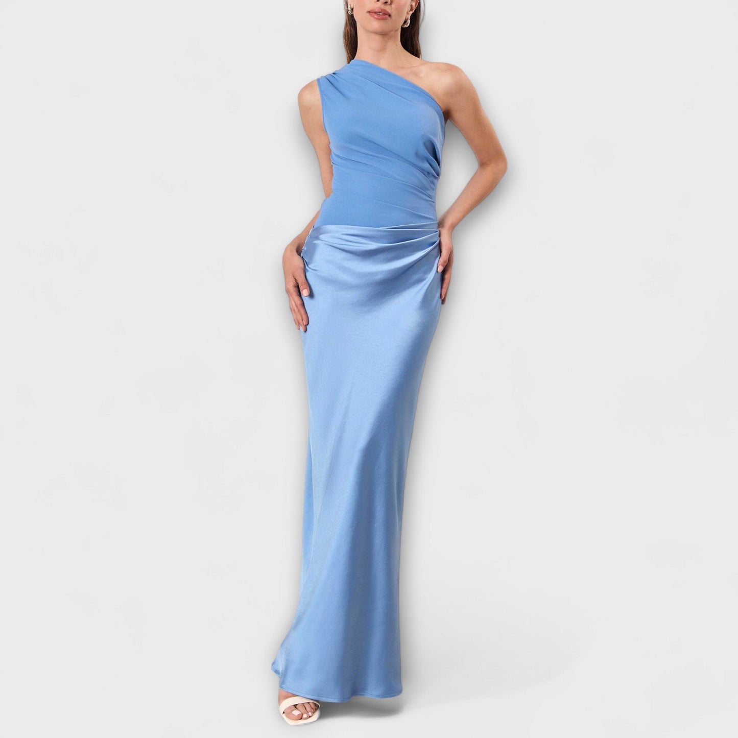 Moderne Elegant Stilfuld Asymmetrisk Kjole