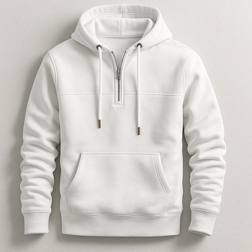 Stilfuld Afslappet Åndbar Zip Hoodie