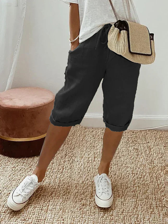 Elara - Dame afslappede shorts Elara med sidelommer
