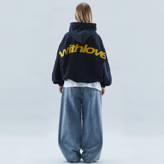 Liv | Oversized hoodie med kapuchon, snoretræk og kængurulommer
