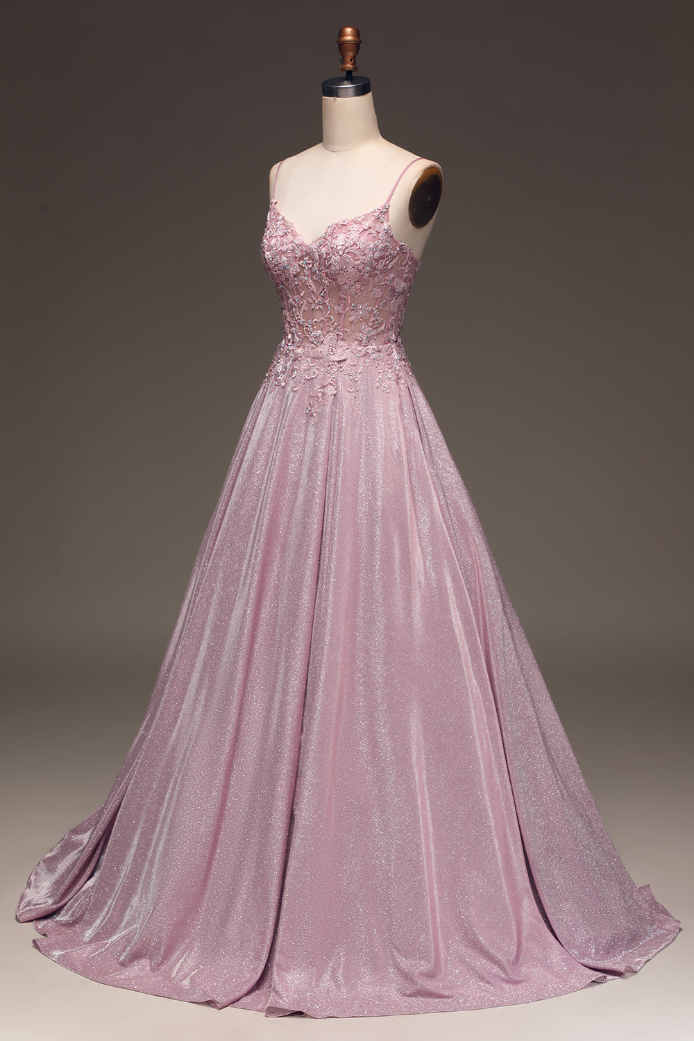 Dame Elegant Bryllupsgæst Broderet Maxi Kjole