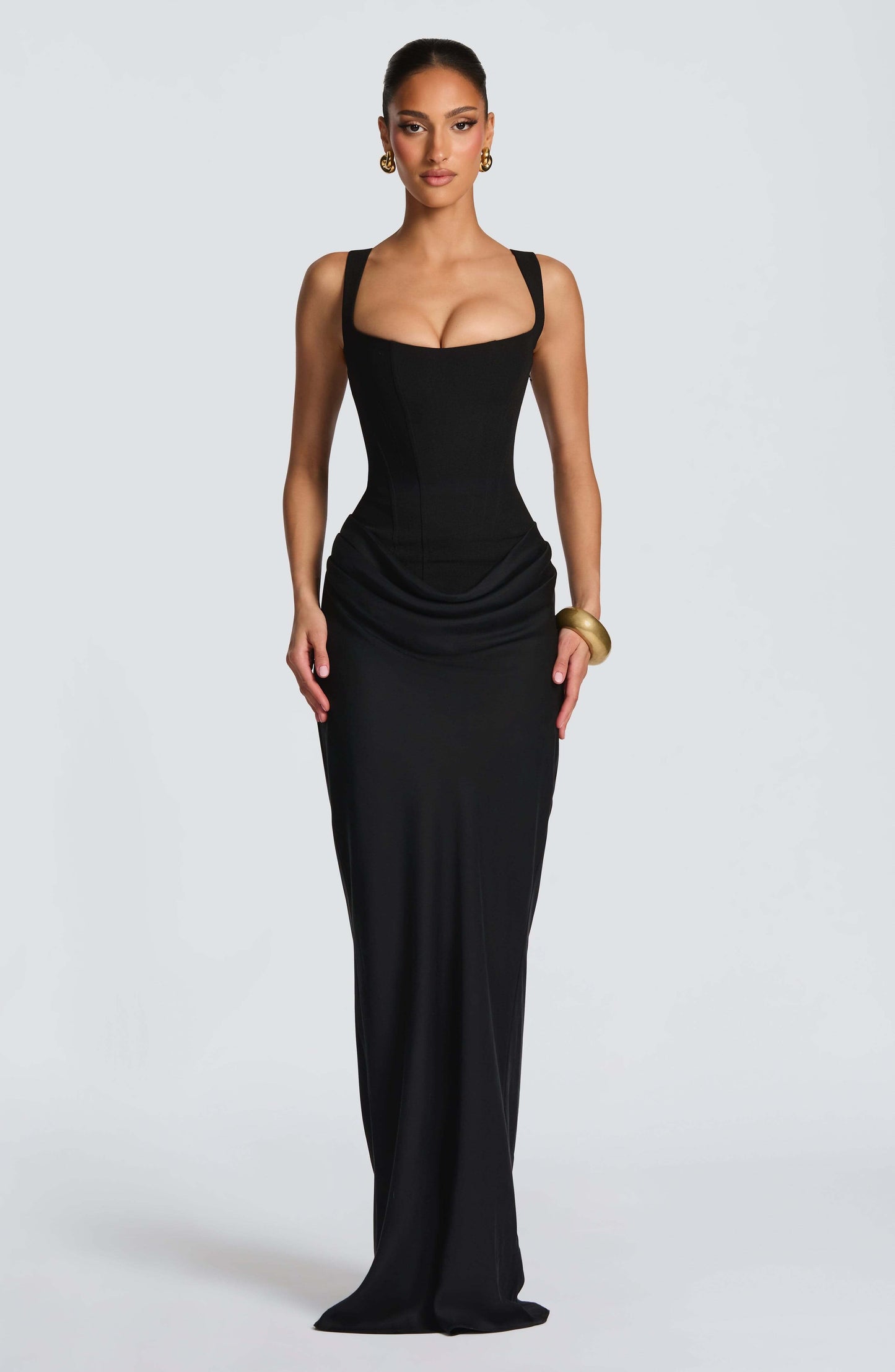 Dame Ærmeløs Bodycon Maxi Bryllupsgæst Kjole