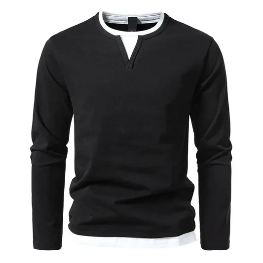 Premium Langærmet T-Shirt I Kæmmet Bomuld