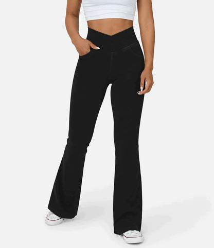 CurveChic - Jeans med høj talje i stretchdenim