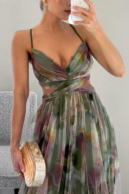 Dame Forårs Elegant Blomstret Sommer Maxi Kjole