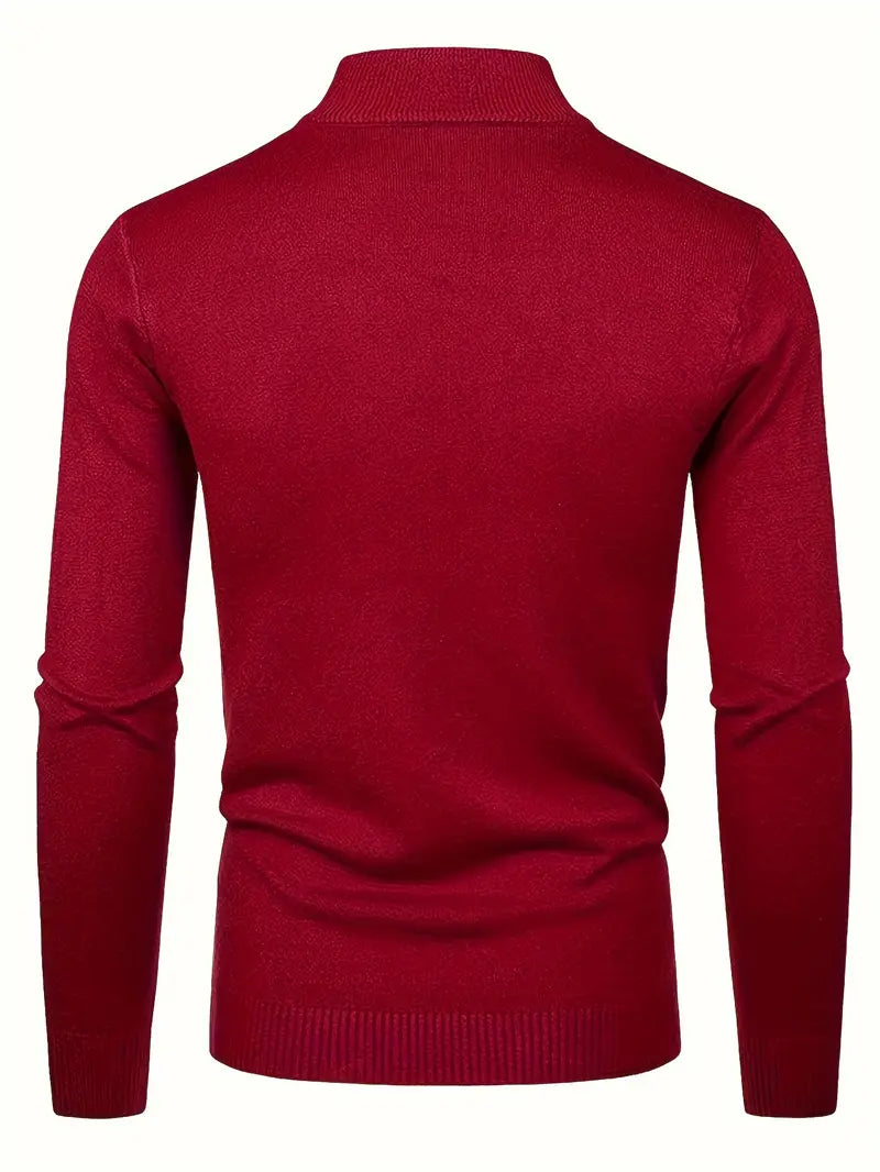 Elegant Turtleneck Sweater Til Herrer