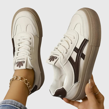 Dame Forårs Casual Snøresko Retro Sneakers