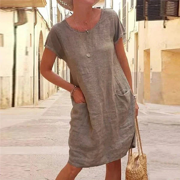 Elegant Komfortabel Casual Sommer Kjole