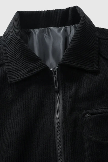Moderne Casual Stilfuld Corduroy Jakke