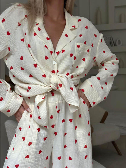 Stilfuldt Komfortabelt Sød Komfortabel Pyjamas-Sæt