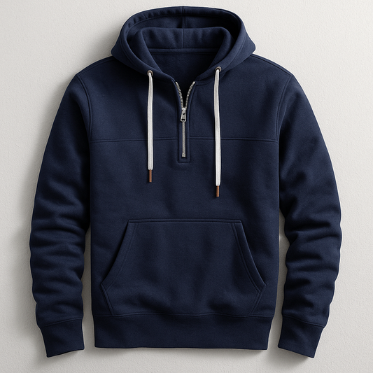 Stilfuld Afslappet Åndbar Zip Hoodie