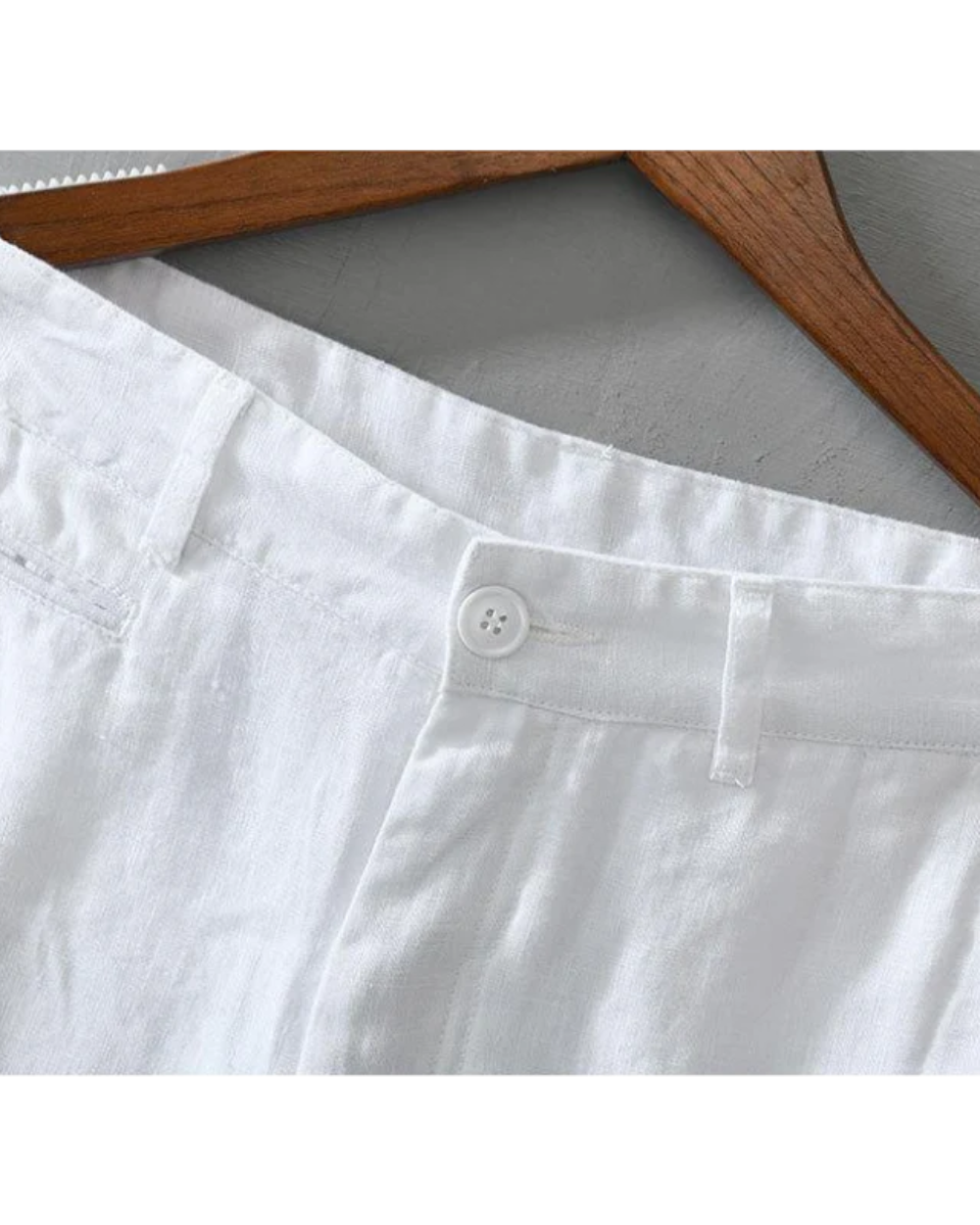 Komfortable Afslappet Letvægts Linned Shorts