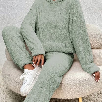 Dame Forårs Cozy Hættetrøje Loungewear Sæt
