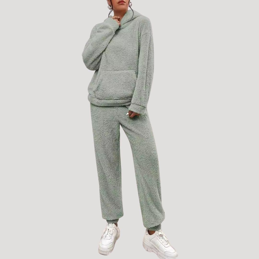 Dame Forårs Cozy Hættetrøje Loungewear Sæt