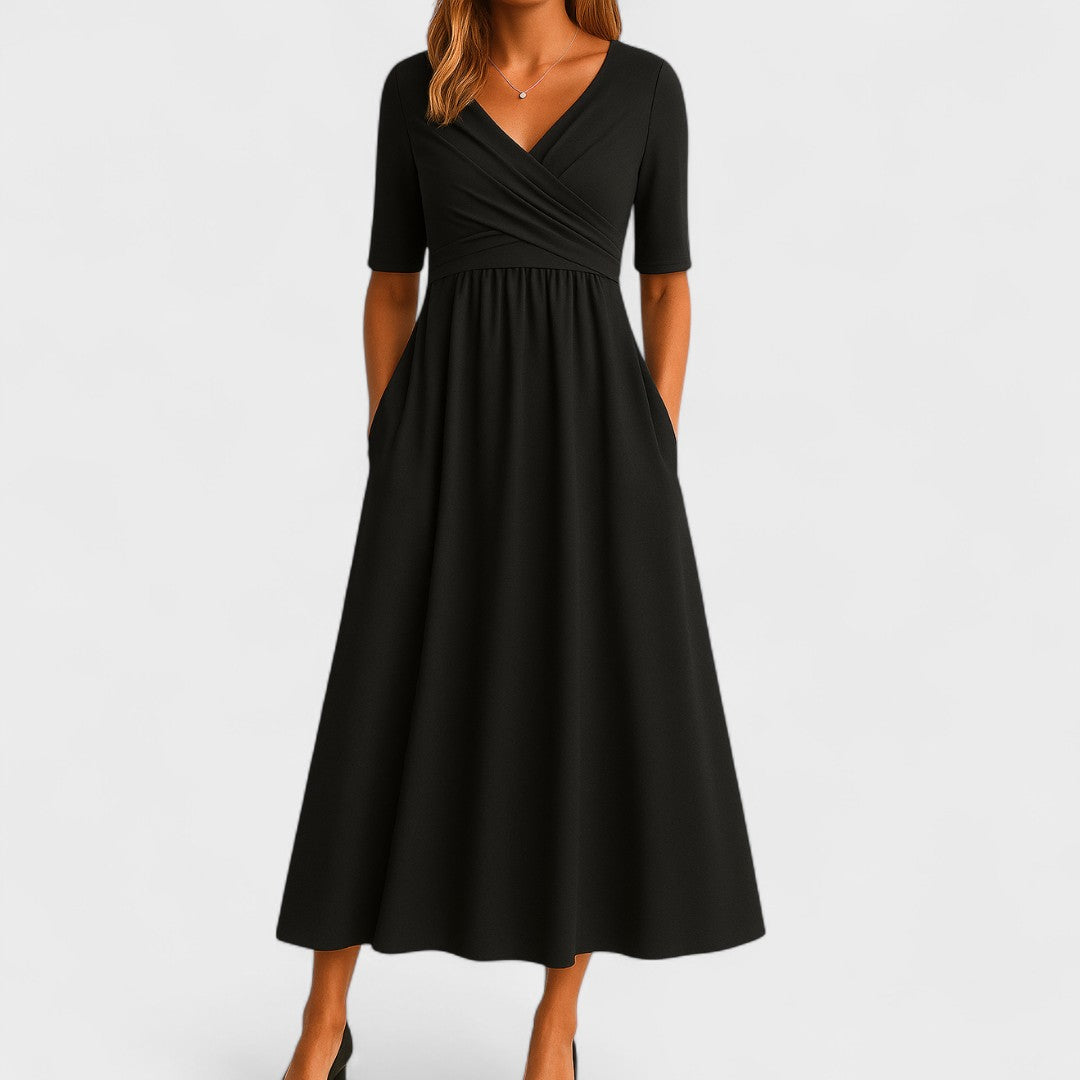 Elegant Sommer Midi Kjole til Sommeren