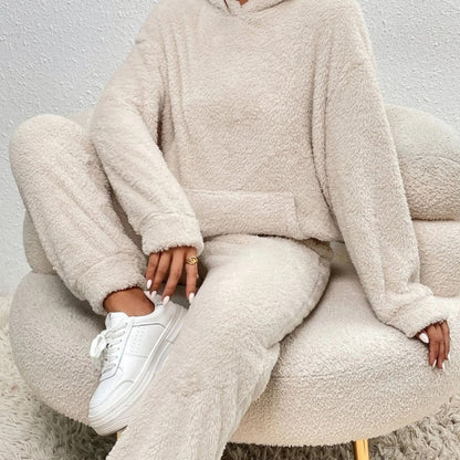 Dame Forårs Cozy Hættetrøje Loungewear Sæt