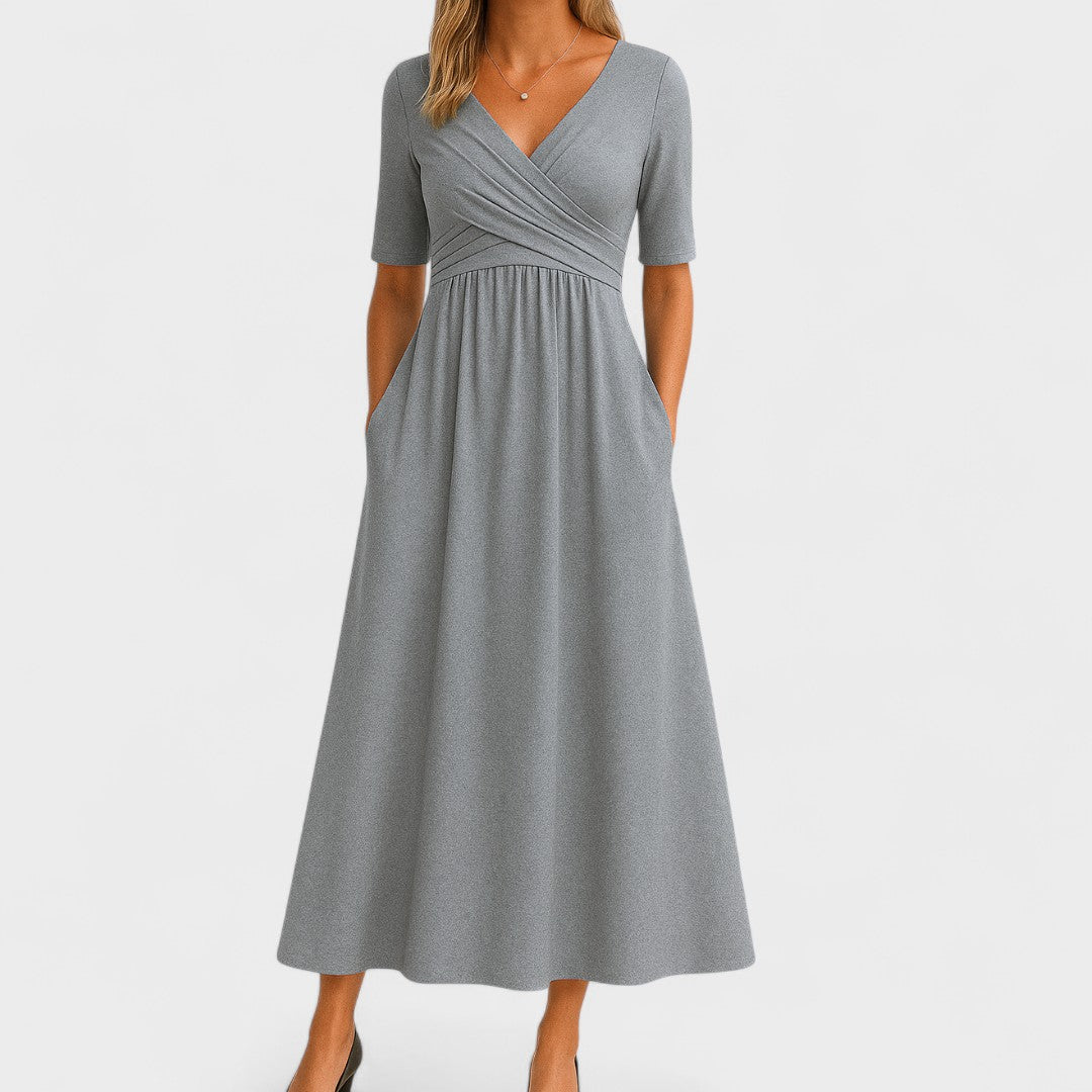 Elegant Sommer Midi Kjole til Sommeren
