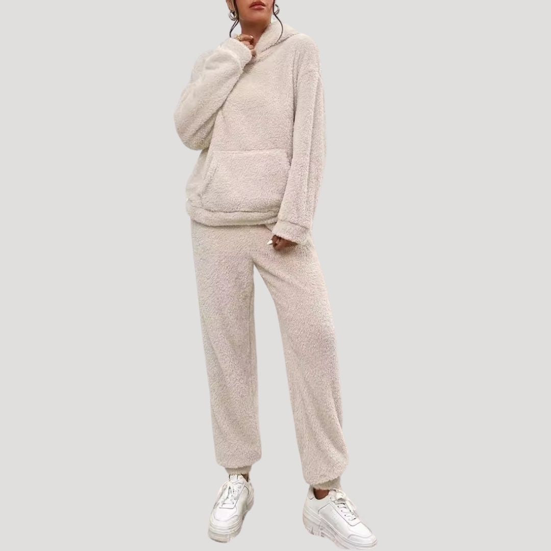 Dame Forårs Cozy Hættetrøje Loungewear Sæt