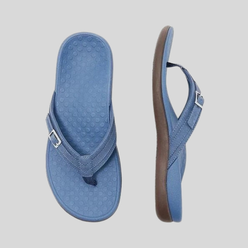 Lena – Klassiske flip-flop hjemmesko med bløde stropper