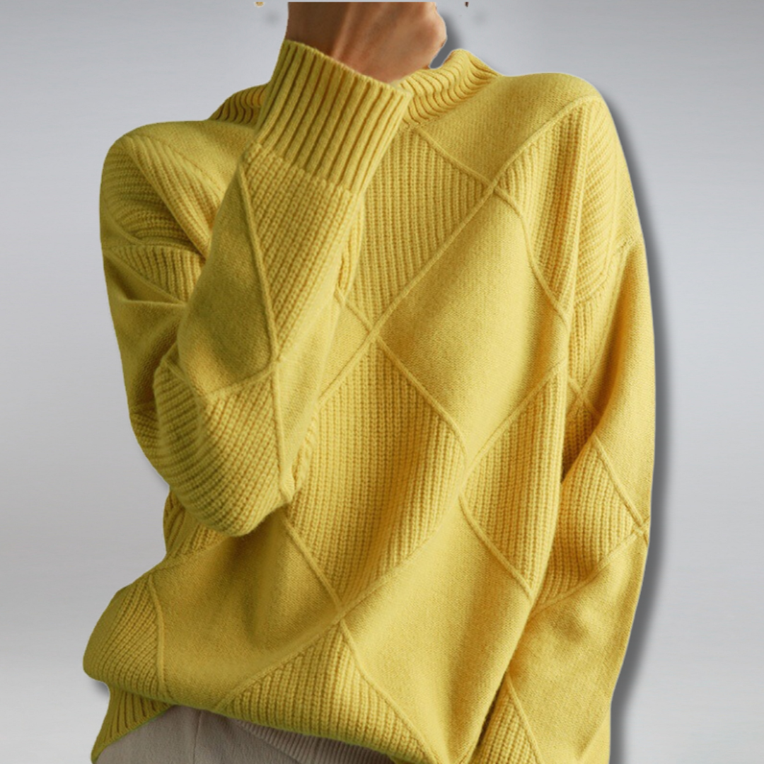Moderne Stilfuld Elegant Blød Rullekravesweater