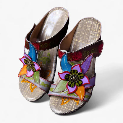 Madison – Kilesandaler med blomsterdetaljer