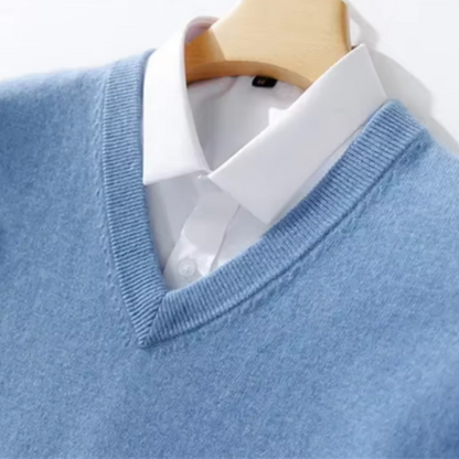 Elegant V-Hals Sweater Til Sommer