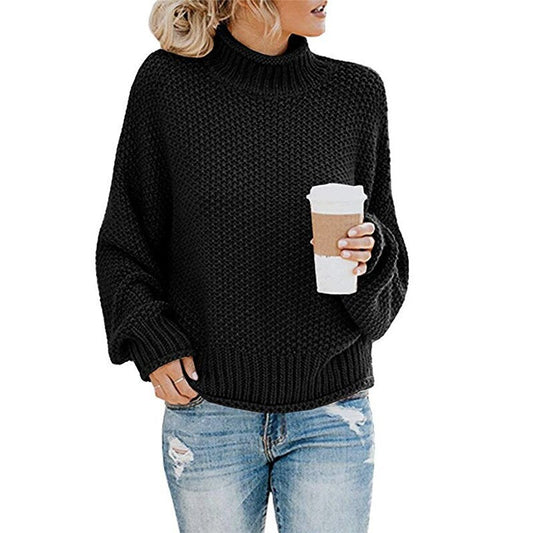 ChicCozy - Rullekrave sweater med høj hals