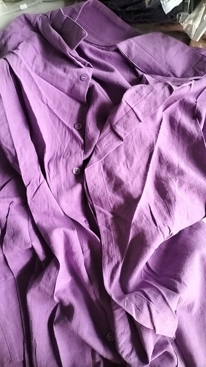 Elegant Stilfuld Casual Kort Skjorte