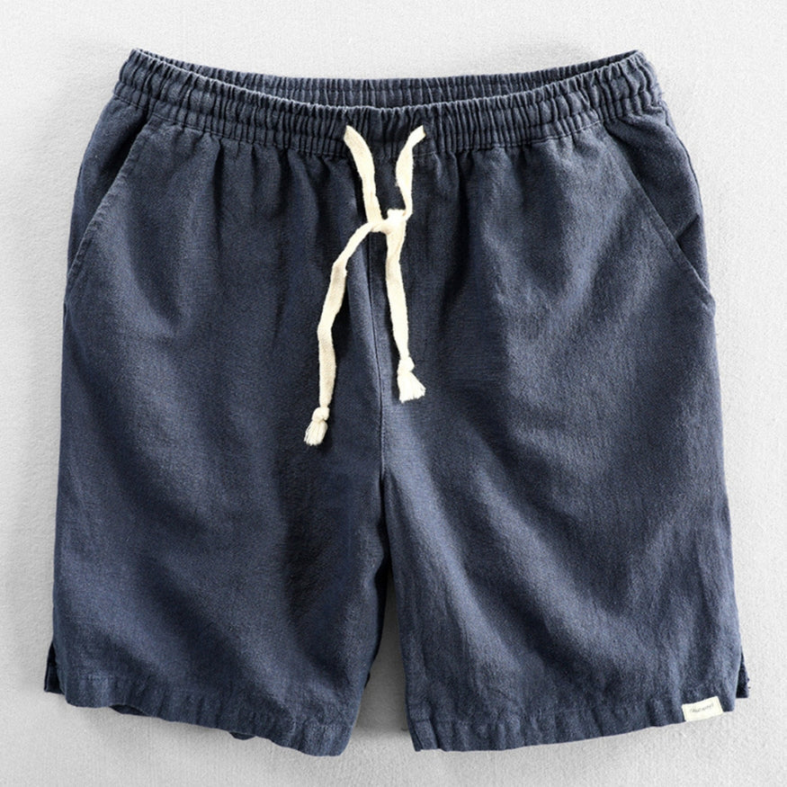 Japansk Inspirerede Åndbare Bomulds Shorts