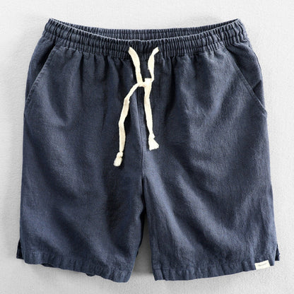Japansk Inspirerede Åndbare Bomulds Shorts