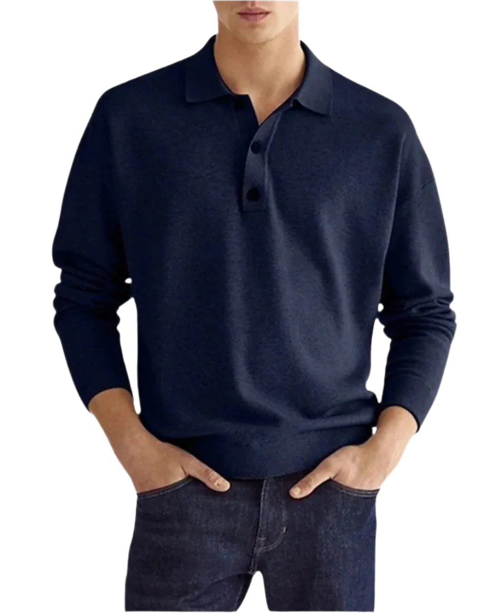 Moderne Åndbar Elegant Polo Sweater