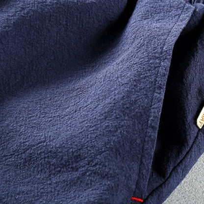 Japansk Inspirerede Åndbare Bomulds Shorts