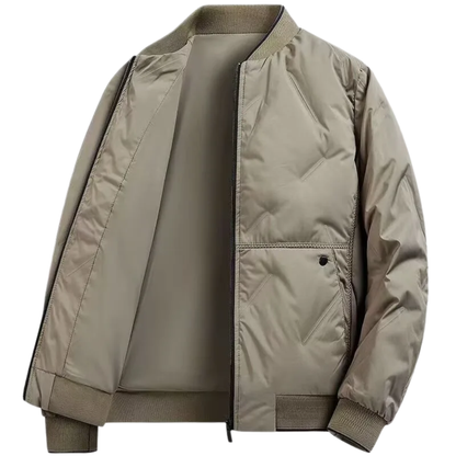 Stilfuld Casual Elegant Herre Baseballjakke