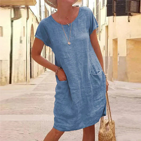 Elegant Komfortabel Casual Sommer Kjole