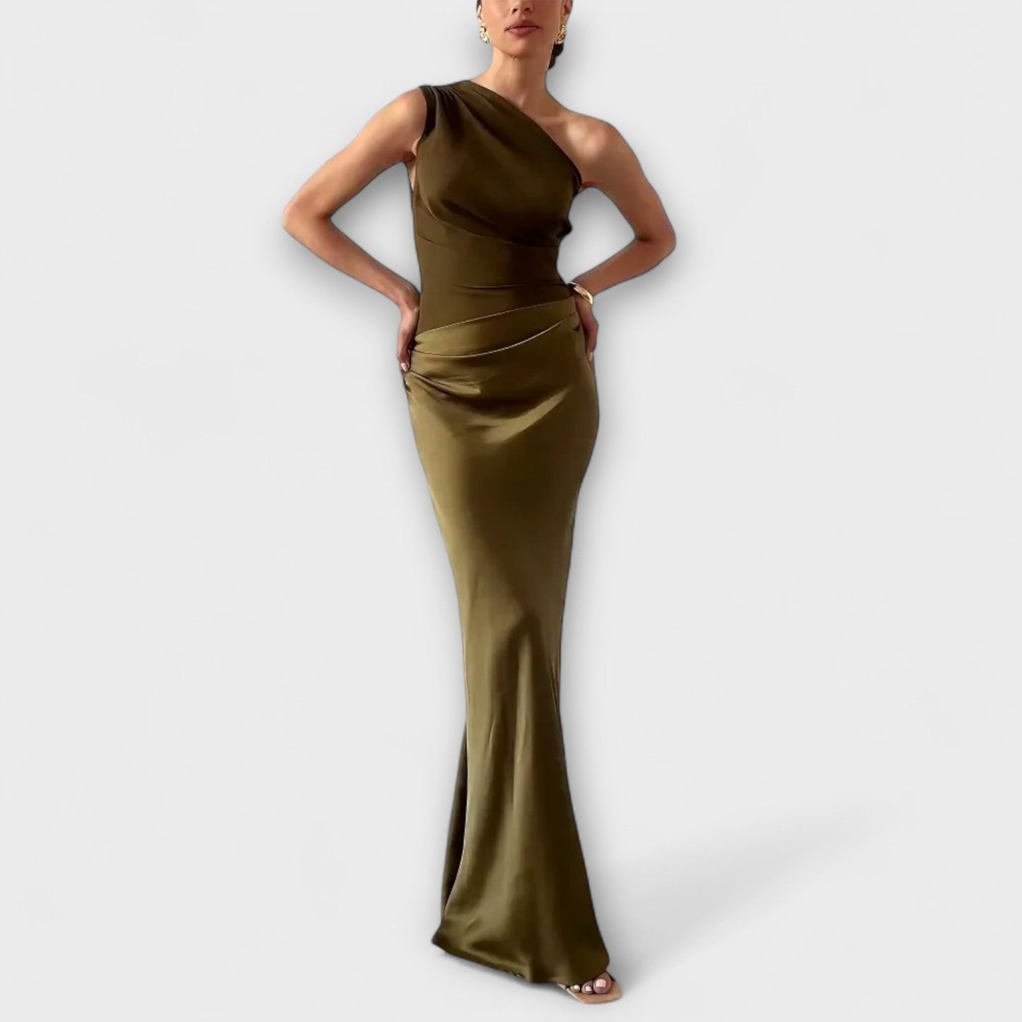 Moderne Elegant Stilfuld Asymmetrisk Kjole