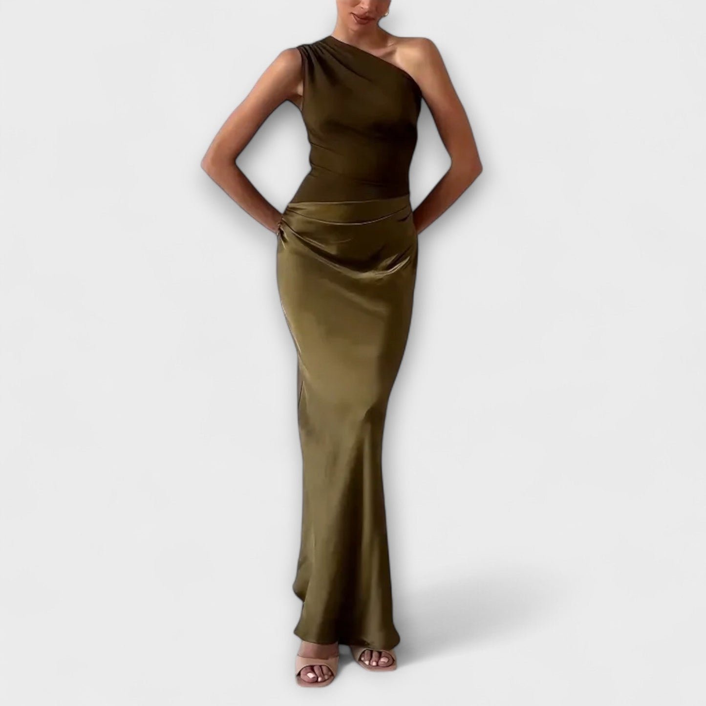 Moderne Elegant Stilfuld Asymmetrisk Kjole