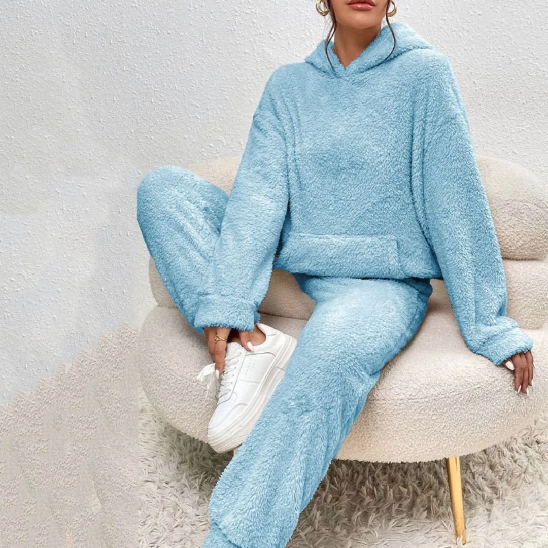 Dame Forårs Cozy Hættetrøje Loungewear Sæt
