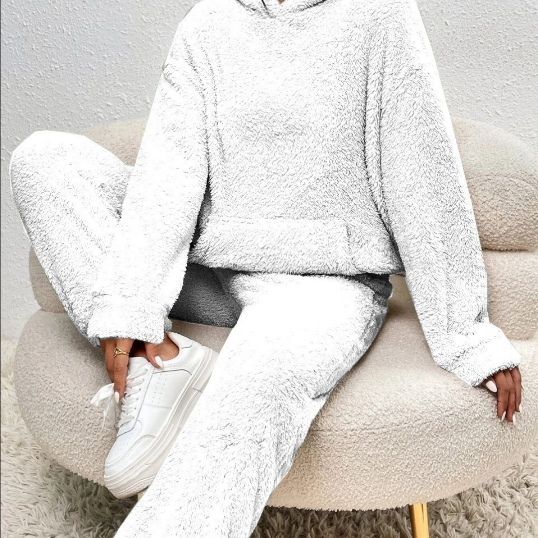 Dame Forårs Cozy Hættetrøje Loungewear Sæt